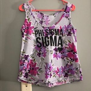 Phi Sigma Sigma Floral Tank Top